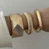 Exaggerated Punk Irregular Wide Cuff Bangle Vintage Geometric Metal Bracelets Bangles For Women Men Jewelry Accessories