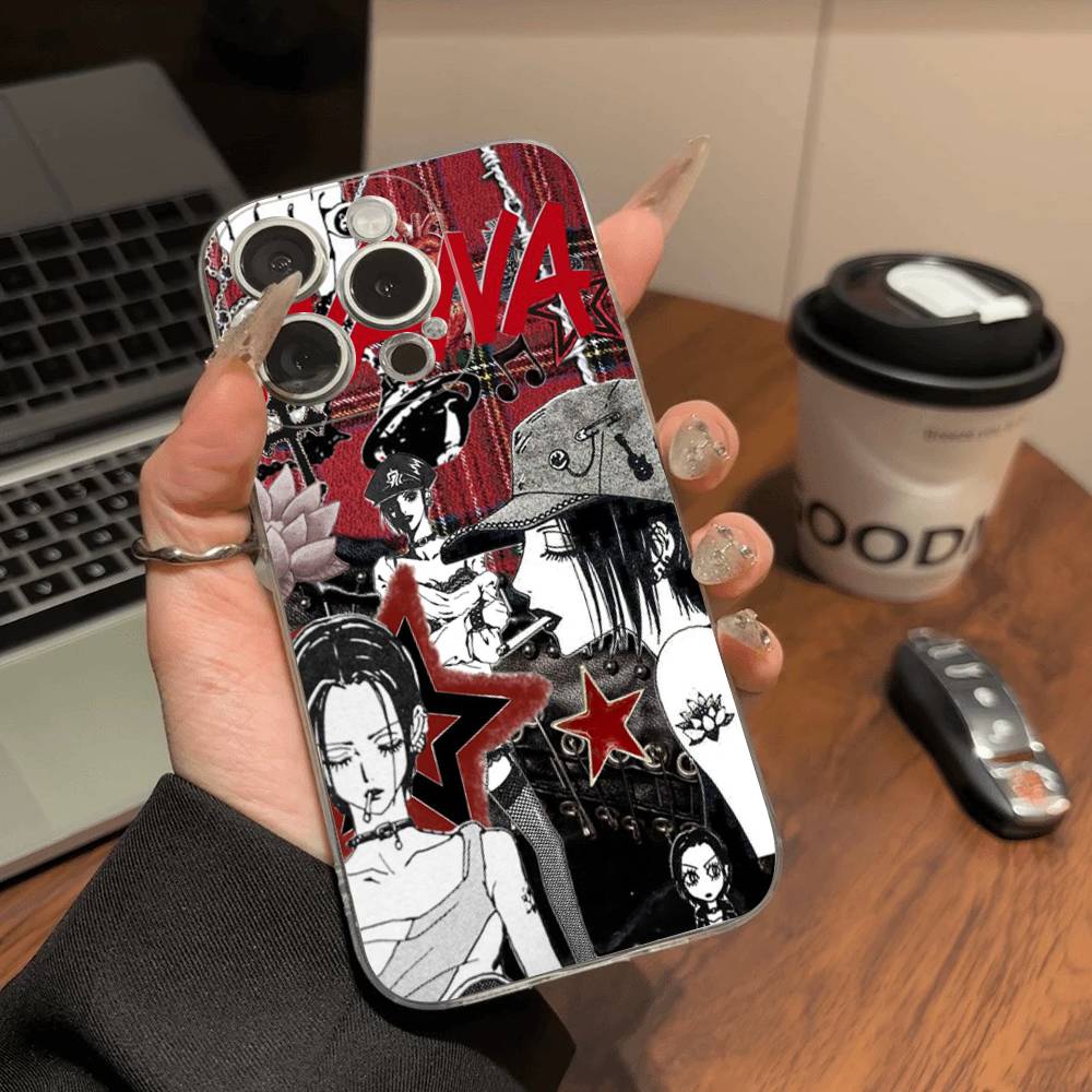 Крутой чехол для телефона с Наной Осаки из аниме Для iPhone 11 13 16 12 17 14 15 Pro Max Plus Мягкая прозрачная задняя крышка Coque