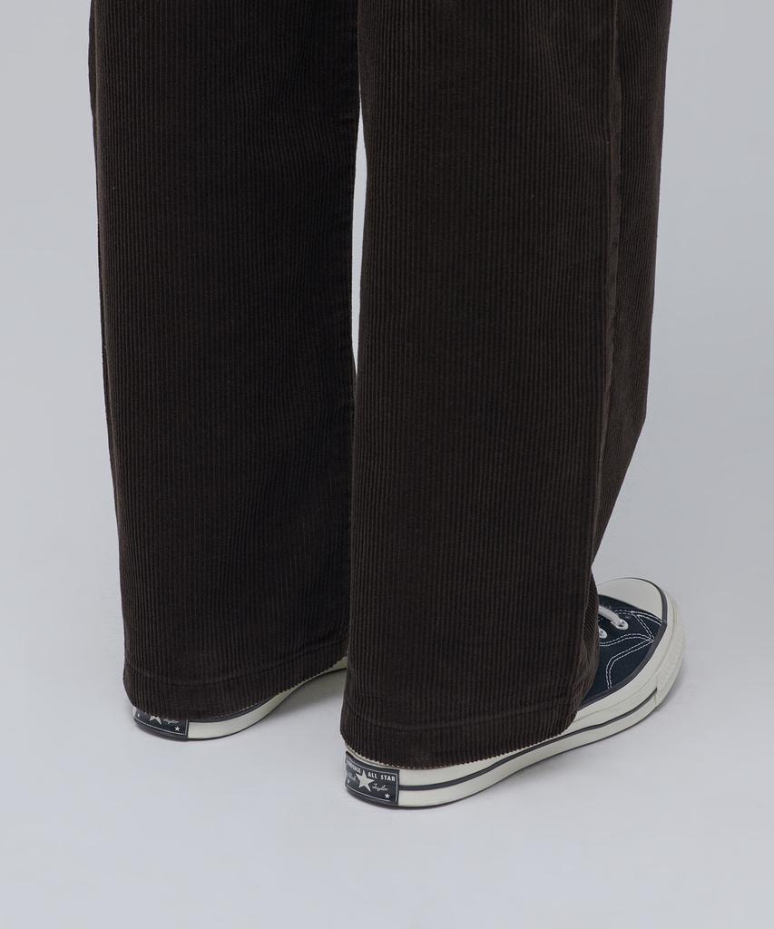 MUSINSA STANDARD Wide Corduroy Pants [Dark Brown]