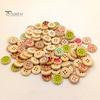 Mixed Colorful Wood 4 Holes Round Buttons for Sewing Scrapbooking Crafts