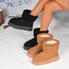 New Style Flat Shoes, Sleeve Thick-soled One-step Shoes, Fleece and Thickened Warm Cotton Boots for Women