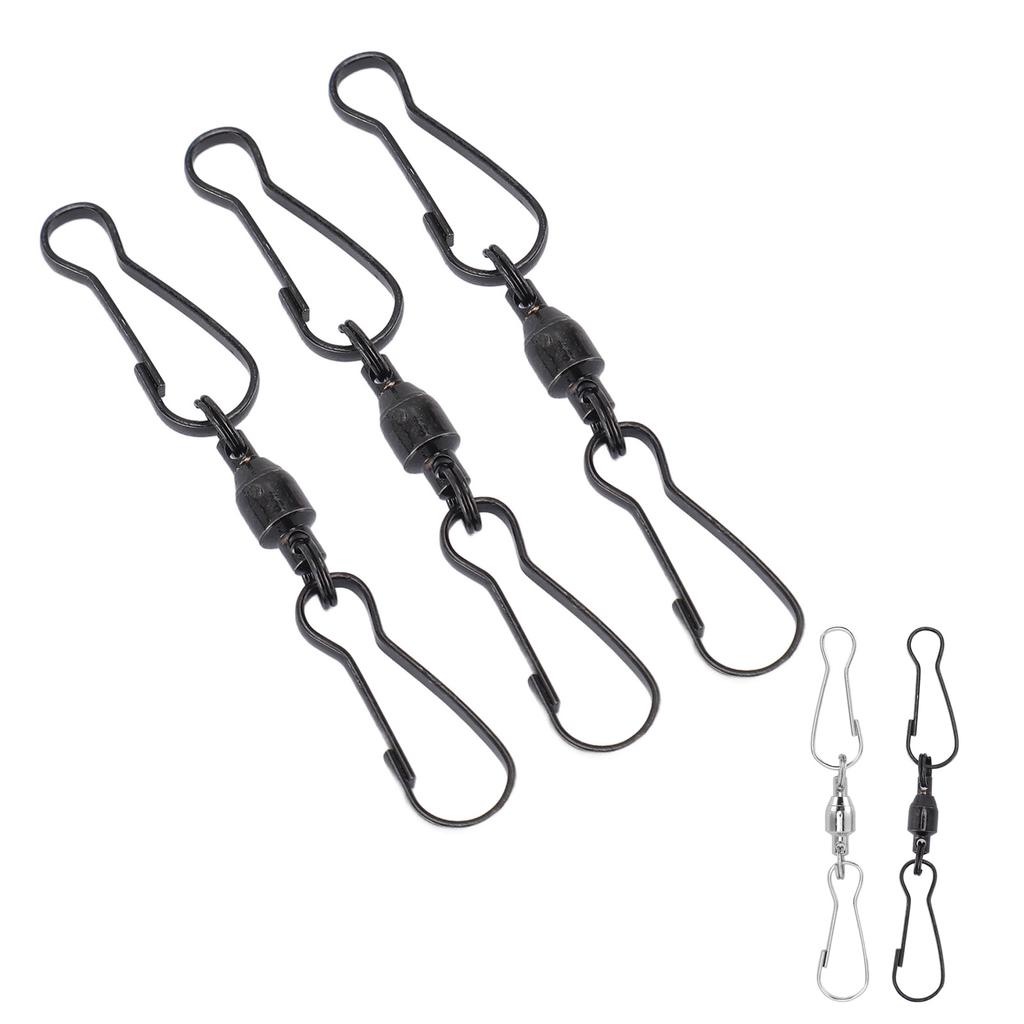 20pcs Windsock Clips Stainless Steel 360 Degree Rotation Dual Clip Wind Spinners Hangers for Wind Sp
