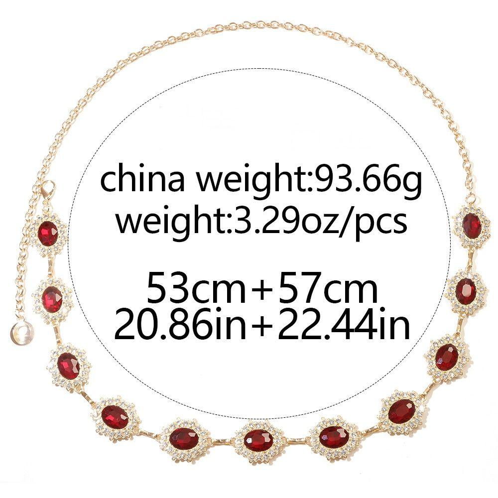 Metal Rhinestone Belly Belts Gold Y2K Waistband Unique Colorful Crystal Waist Chain Women