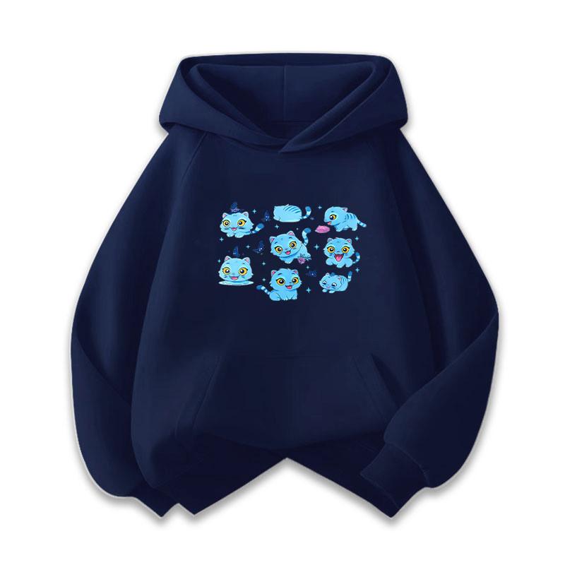 Kids Girls Kpop Rumi Zoey Mira Print Long Sleeves Hoodies