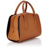 Sac bowling - Christian Lacroix - Eternity 8 - Imitation cuir Saffiano - Marron - Bandoulière amovible