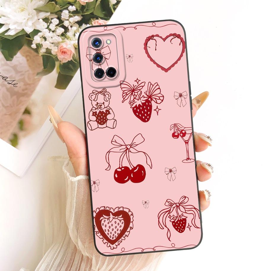 Case For OPPO A52 Cover CPH2061 CPH2069 Cute Cartoon Rabbit Cats Soft Silicone Shockproof Bumper For OPPO A72 A92 CPH2067 Shells