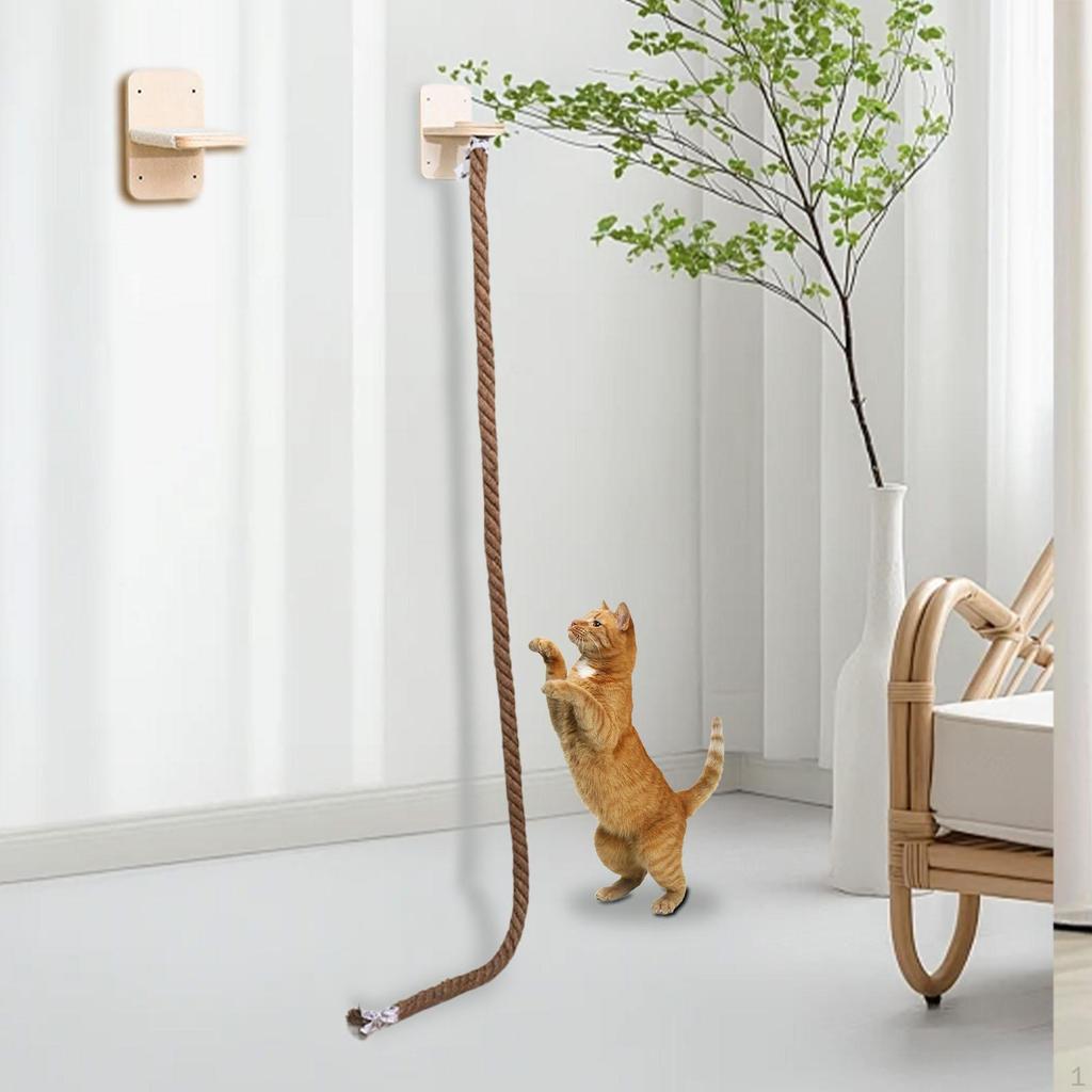 Настенная полка для кошек, когтеточка для кошек, украшение для дома, защита мебели с когтеточкой