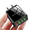 Светодиодный многопортовый быстрый зарядник QC3.0 с 4 портами USB и универсальными вилками (США/ЕС/Великобритания/Австралия) для мобильных телефонов