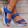 Double Buckle Platform Sandals for Women  Summer Casual Non Slip Beach Shoes Woman Comfort Wedge Sandalias Mujer Plus Size