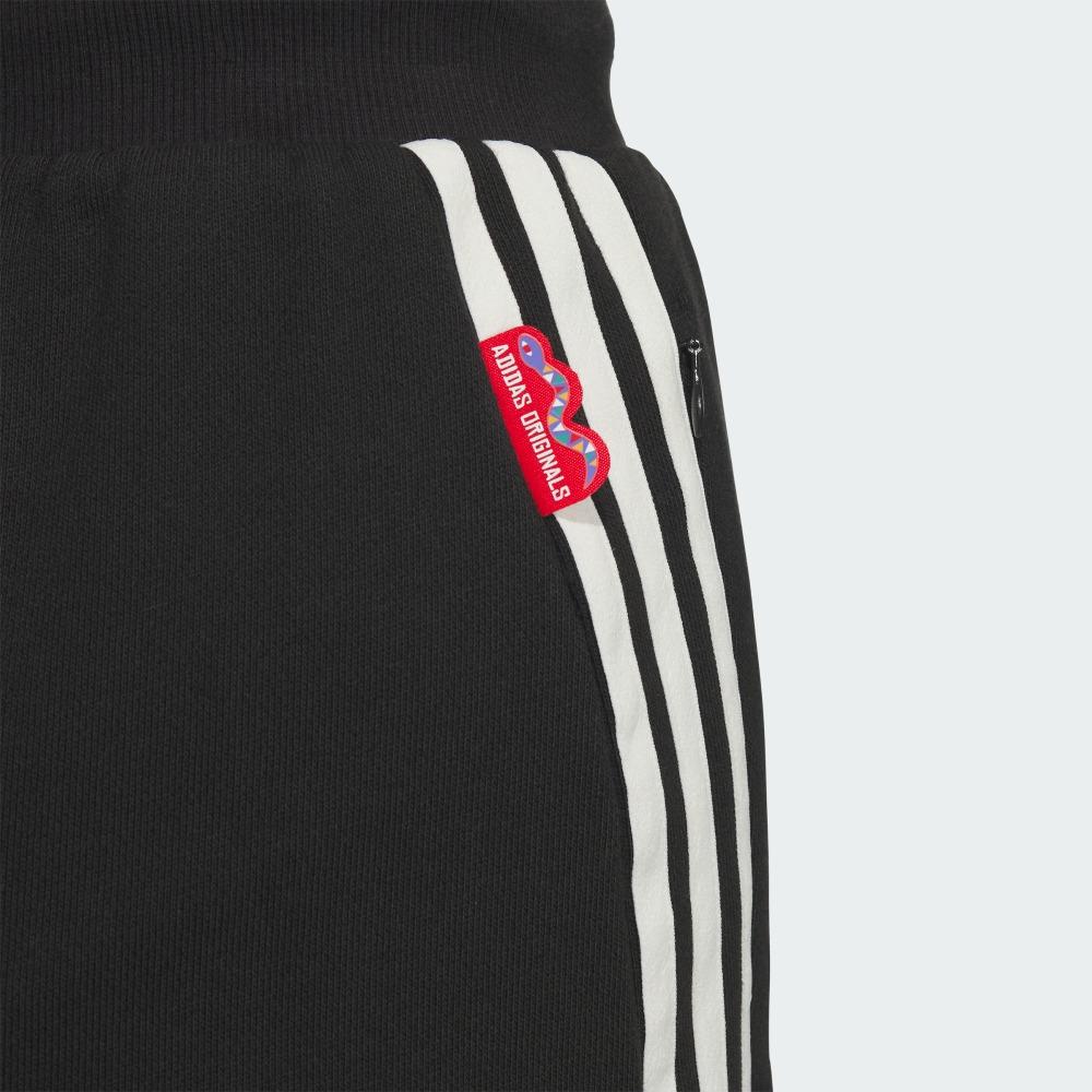 Adidas Originals FW24 Year Of The Snake Limited CNY Collection Comfortable Loose Casual Fashion Knit Sports Pants Women Pants Black JL8436