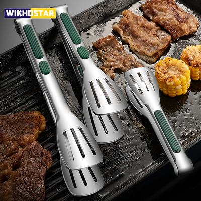 1 шт. Нескользящие щипцы для еды из нержавеющей стали, зажим для мяса, салата, хлеба, зажим для барбекю, гриля, шведского стола, кухонные инструменты, кухонные аксессуары