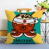 Cartoon Japanese Takoyaki Food Pillow Case Printed Brushed Fleece Pillow Baby Skin-Touch Eco-Friendly Dye-Sublimat