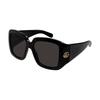 Large Frame Acetate Nylon Square Sunglasses