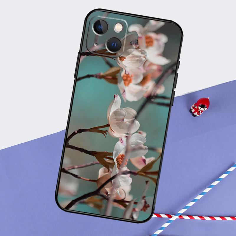 3D Чехол с цветочным рельефом для iPhone 16 Pro Max 11 13 14 15 Pro Max 12 Mini XR 16 15 Plus 16e Задняя крышка