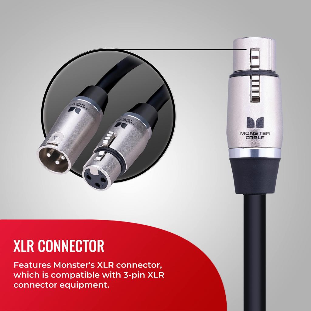 MONSTER XLR Microphone Cable 10ft P600-M-10