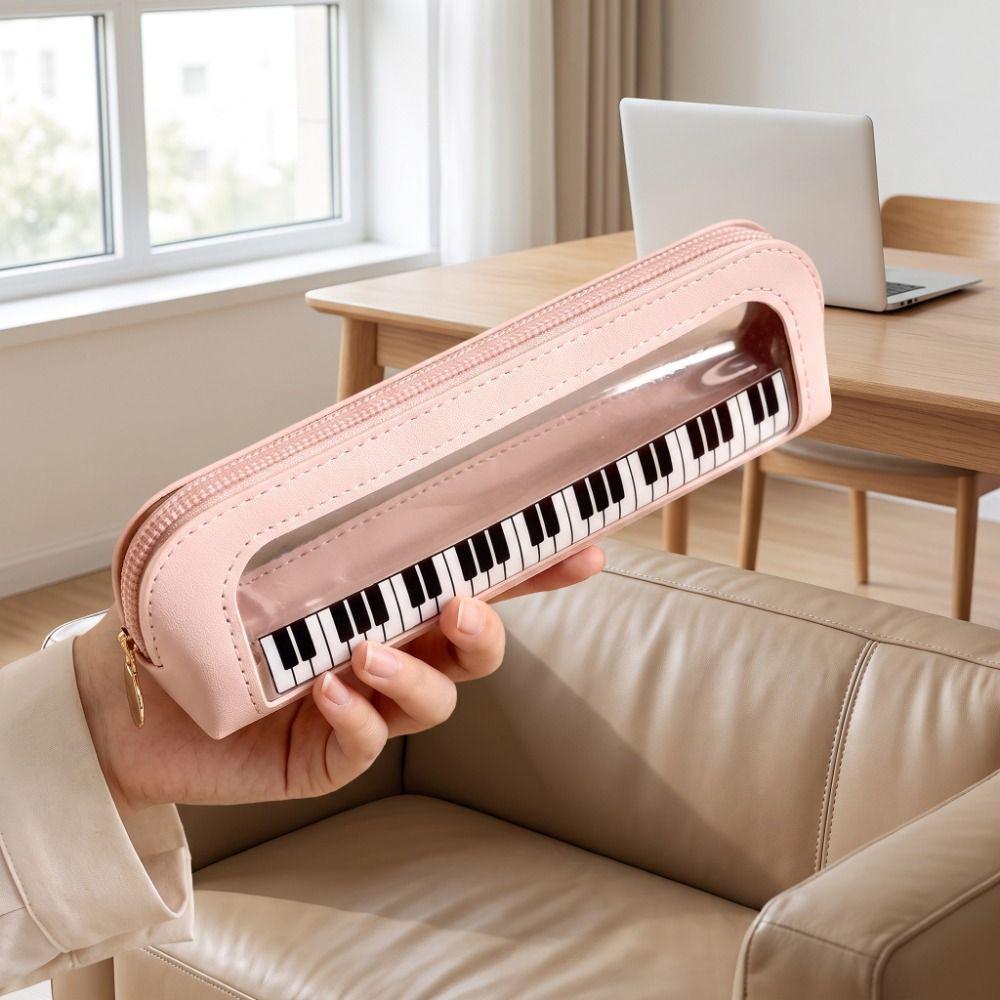Large Capacity PVC Transparent Pencil Bag Sweet Pen Organizer Award Gifts