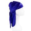 Бархатная пиратская шапка Durag, предварительно завязанный детский тюрбан, хиджаб, эластичная повязка на голову для мальчика