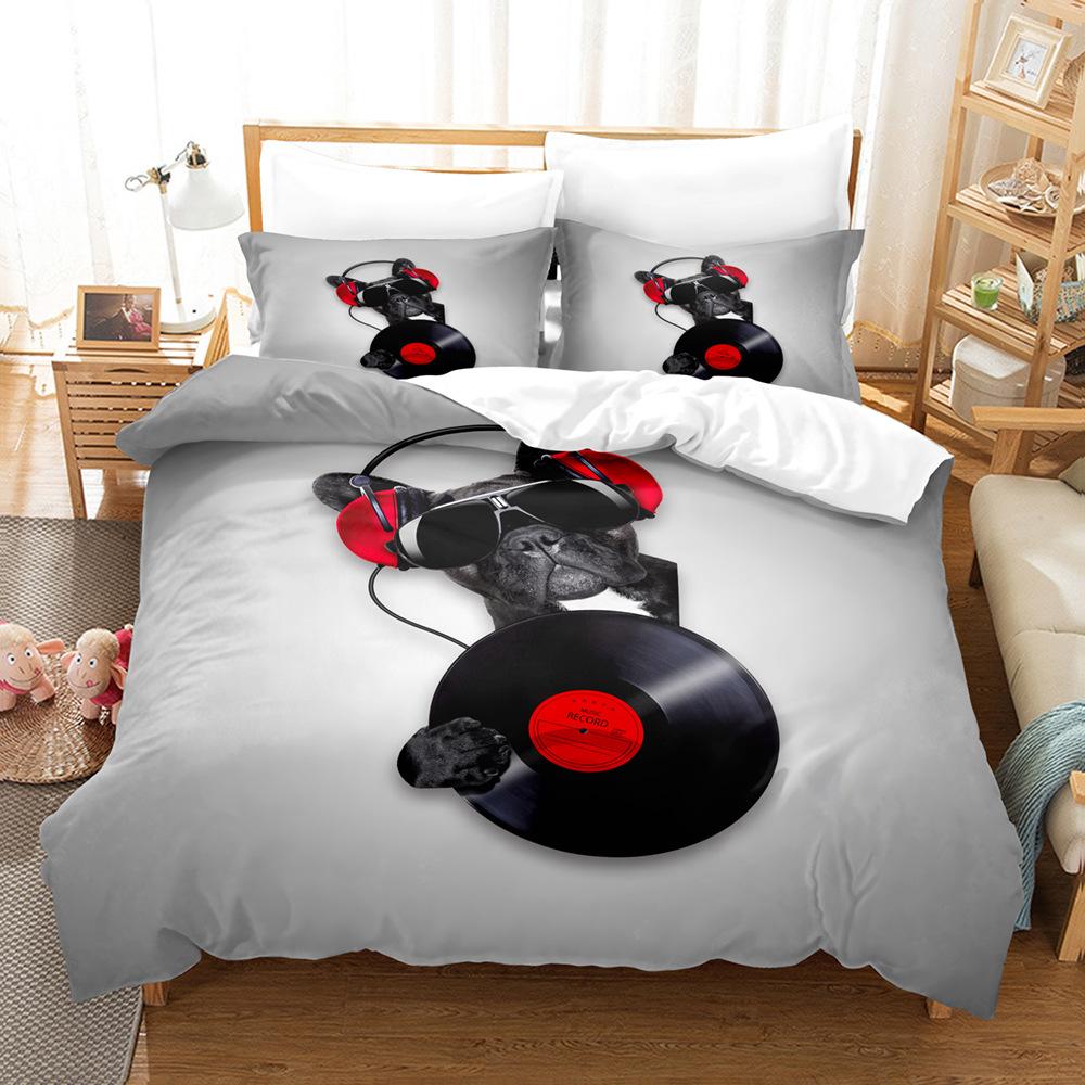 Модная технология печати, 3D цифровая печать, постельное белье, пододеяльники, наволочки, комплекты из трех предметов