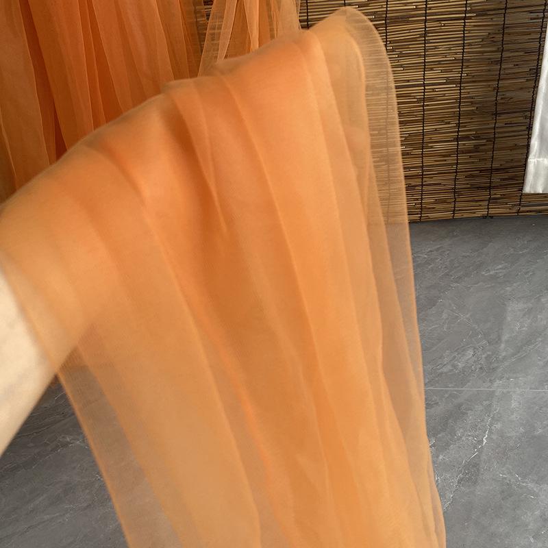 Светло-розовая марлевая занавеска с цветами сакуры с розовым нефритом и акцентами цвета розовой фасолевой пасты - швейцарская противомоскитная сетка для потолка салона красоты.