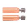 2Pcs 3D Printer Throat Nozzle Ti Alloy Copper Bimetal for Ender 3 3 V2 3 Pro Hotend 1.75mm Bore