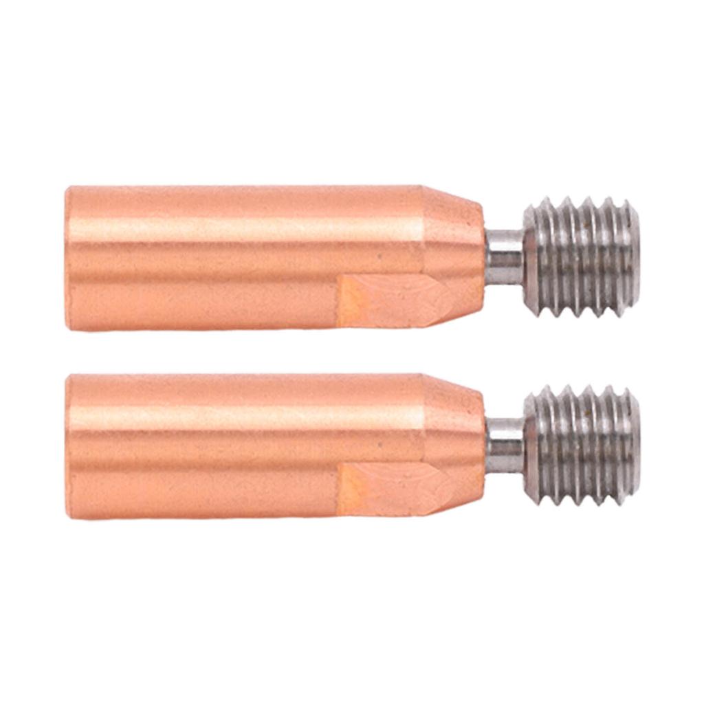 2Pcs 3D Printer Throat Nozzle Ti Alloy Copper Bimetal for Ender 3 3 V2 3 Pro Hotend 1.75mm Bore