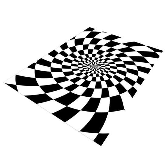 3D Вихревой Оптический Обман Ковер Визуальное Головокружение Ковер Области Реалистичный Вихрь Черно-Белый Придверный Коврик Нескользящий Коврик для Пола для Гостиной Спальни Прихожей