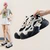 Women's Platform Dad Sneakers Lace Up Fashion Comfortable Chunky Sneakers for Women Casual Sneakers for Walking Workout Sport Work Tennis Shoes