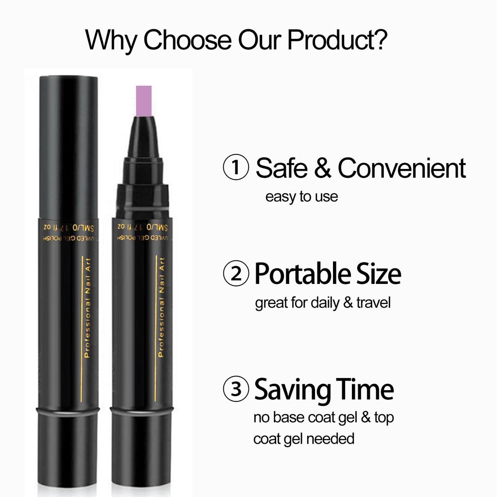 Гель-лак для ногтей, 6 шт., гелевая ручка для ногтей в один шаг, 3 в 1, замачиваемая УФ-светодиодная лампа, инструменты для дизайна ногтей