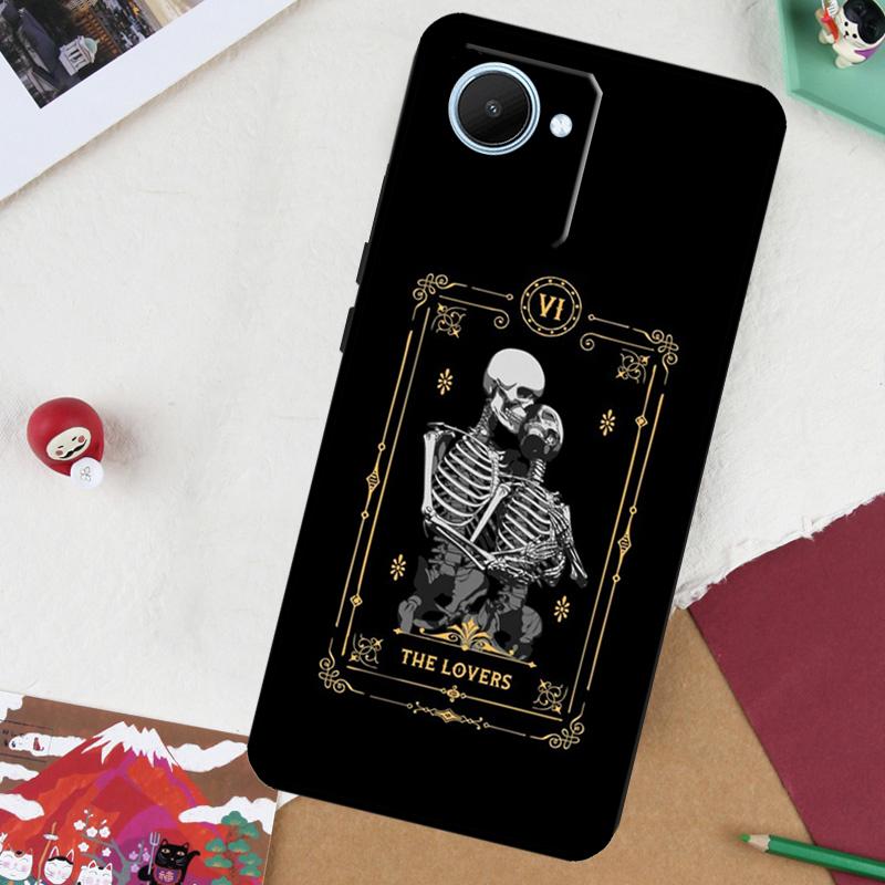 Чехол-книжка Таро Смерти для Realme GT 7 Pro GT 6 5 6T 10 11 12 13 14 Pro Plus C61 C53 C51 C21Y C25S C75 C55 C67