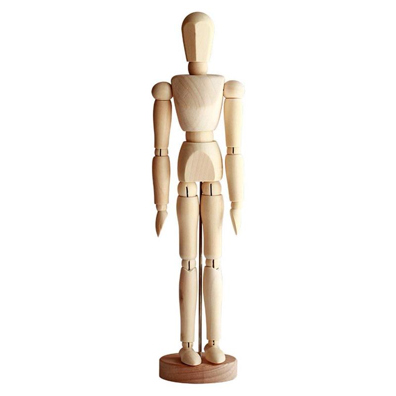 12" (30CM) Wooden Jointed Mannequin - Art Model & Home Decor