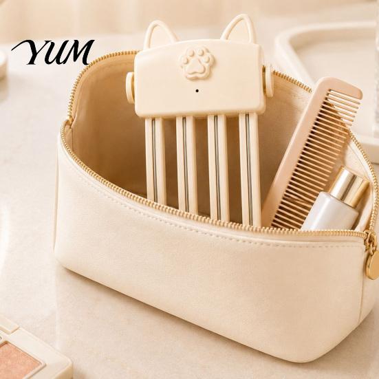 Adjustable Temperature Hair Clip Heated Volume for Fine Flat Hair, Electric Root Lifter Comb Non Damaging Fluffer with 2 Heat Settings, Volumizing