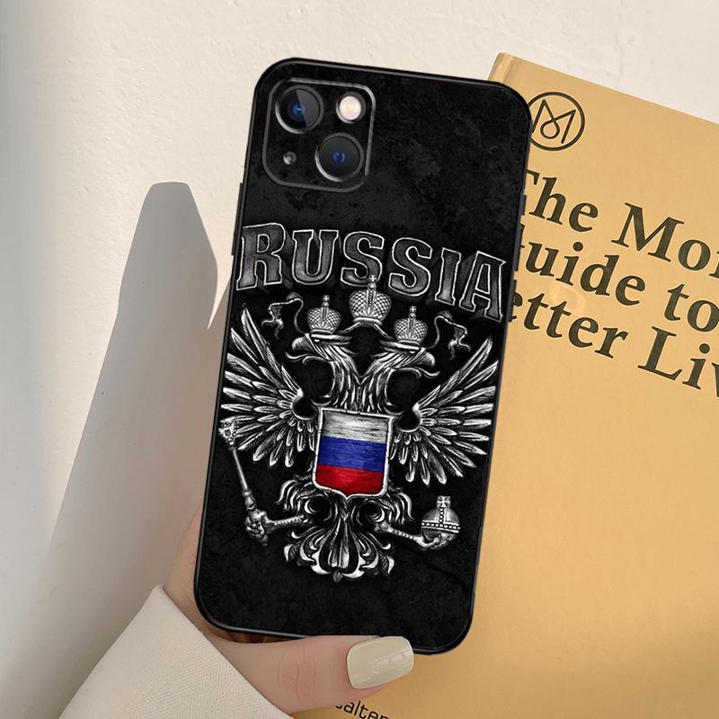 Russia Russian Flags Emblem Phone Case For iPhone 17 16 14 13 12 11 15 Pro Max mini XR 16e 15 16 Plus 17 Air Full Cover