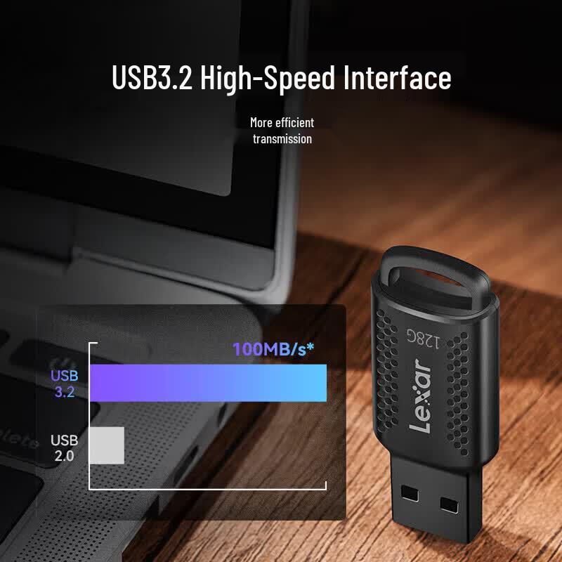 Lexar Портативный зашифрованный USB 3.0 флэш-накопитель V400