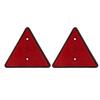 2Pcs Truck Red Reflector Waterproof Reflector with Double Hole for Trailer Caravan Motorhome