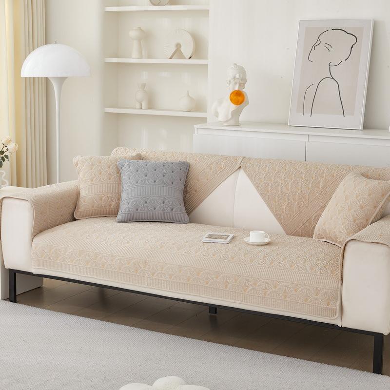 Sofa Cushion Fabric Pure Cotton Four-season Universal Non-slip Leather Sofa Cover Modern Simple Full Cover Sofa Towel
