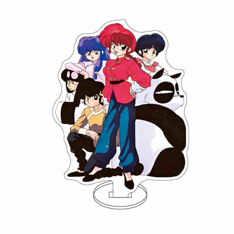 НОВИНКА 15 см Ranma 1/2 Акриловая фигурка-подставка Тэндо Аканэ Хибики Рёга Аниме Модель Пластина Стоячий знак ГОРЯЧИЙ Мультяшная кукла Спальня