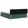 Storage Bed with Headboard Dark Green 160 x 200 cm Velvet