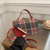 Plaid Shoulder Bag 2025 Autumn and Winter New Niche Design Retro Versatile Ins Messenger Bag Temperament Small Square Bag