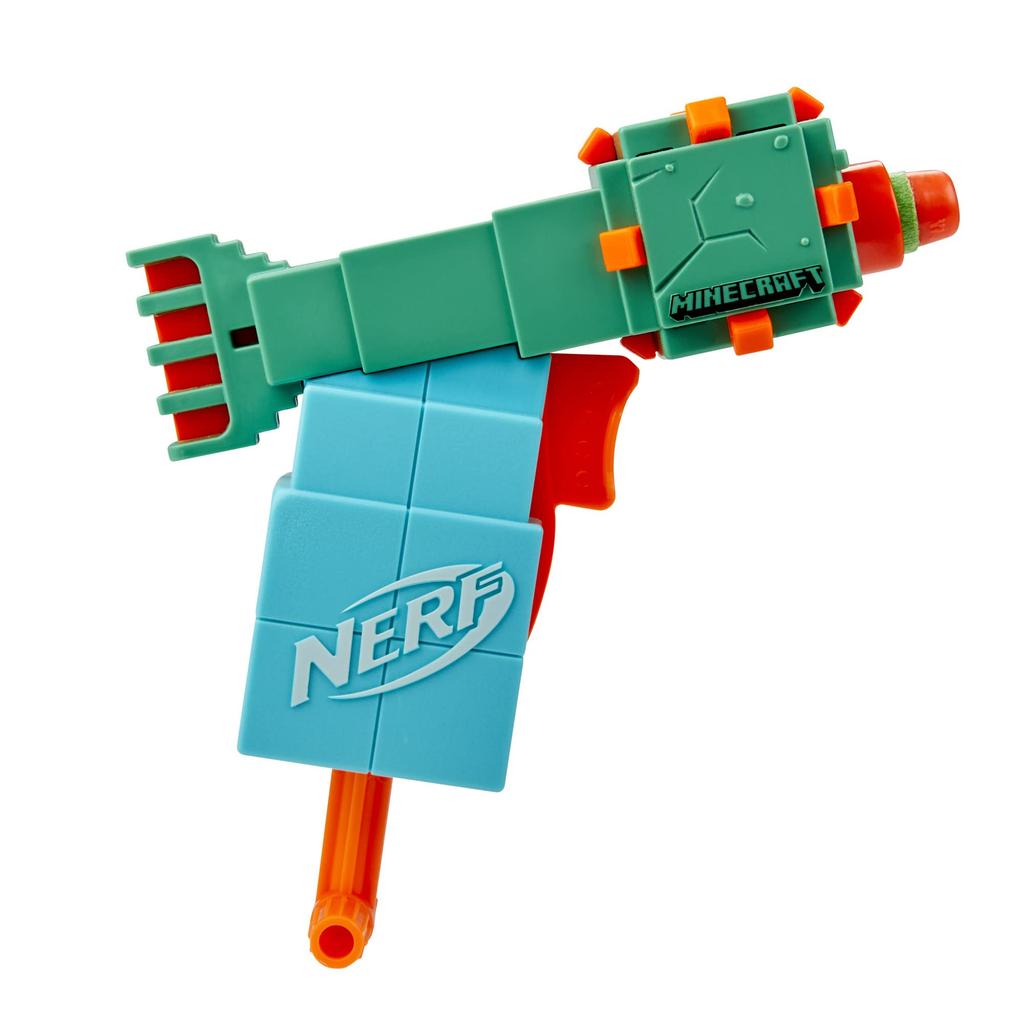 Hasbro Nerf Microshot Minecraft Guardian Mini Minecraft Guardian Mob 2 Официальный Nerf Elite включает в себя рукоятку воспламенения F4422 Оригинальный продукт Blaster,