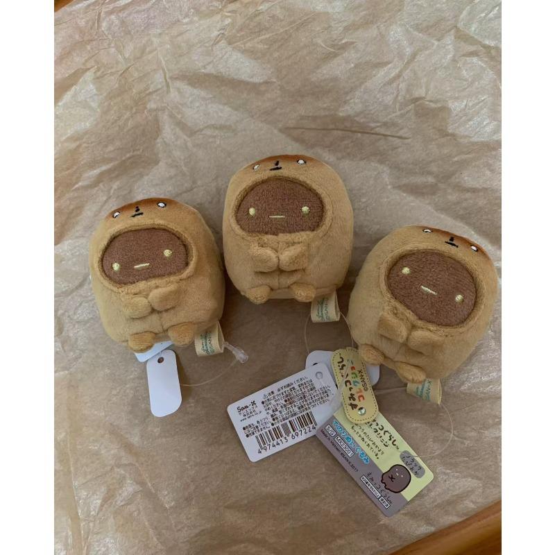 kawaiiSumikko Gurashi Sanx Toast Plush Keychain Rilakkuma Backpack Pendant cute Anime Collectibles for Kids Birthday Gifts