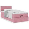 Maison Exclusive - Cadre de lit ottoman avec matelas rose 80x200 cm velours