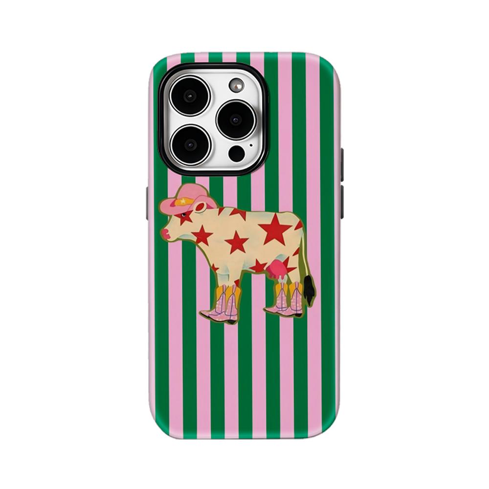 Cool Monkey Cat Stripes Phone Case for iPhone 17 16 15 14 13 12 11 X XS XR 7 8 Air Pro Max Plus Luxury Double-layer Back Cover