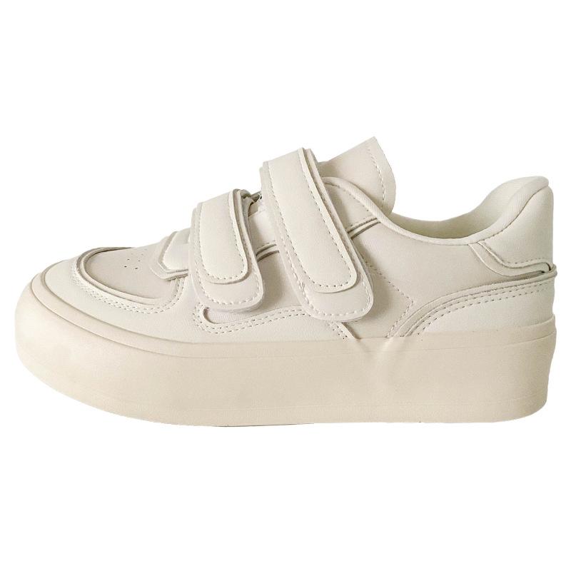 6622 латексная стелька на липучке белые туфли женская обувь кожаная поверхность универсальная новинка 2025 года повседневная обувь для сноубординга