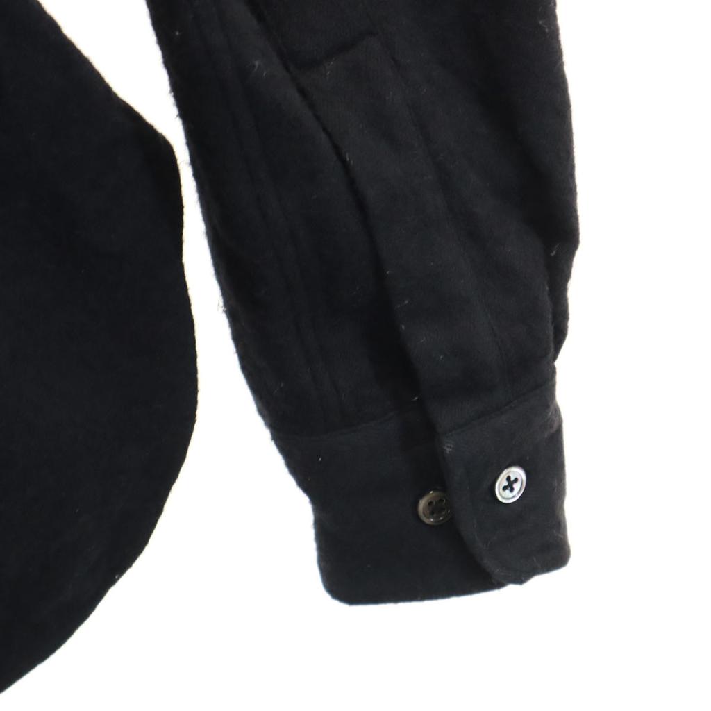 By H. Made In Japan Wool Blend Long Sleeve Shirt 3 Black Men's Used