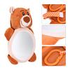 Cartoon Bear Pattern Car Seat Toy Mirror for Newborn Infant Baby Educational Plush Toy