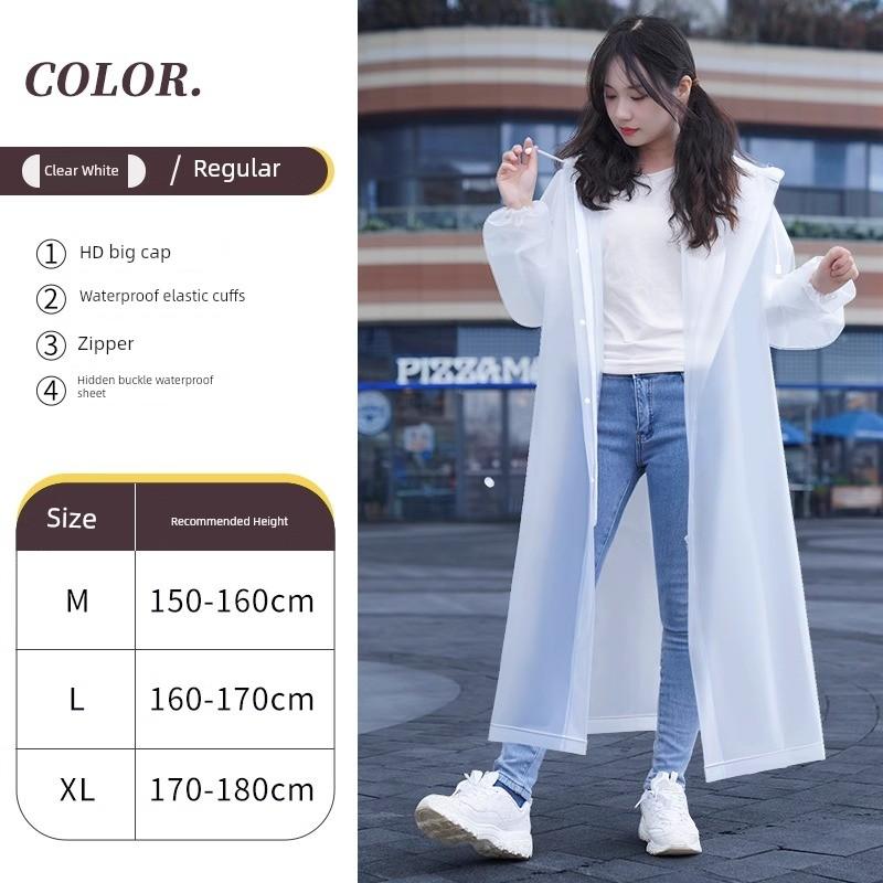 Raincoat Women's Long Full Body Rainstorm Prevention Single Integrated Electric Battery Motorcycle Adult Outer Wear Thickened Poncho