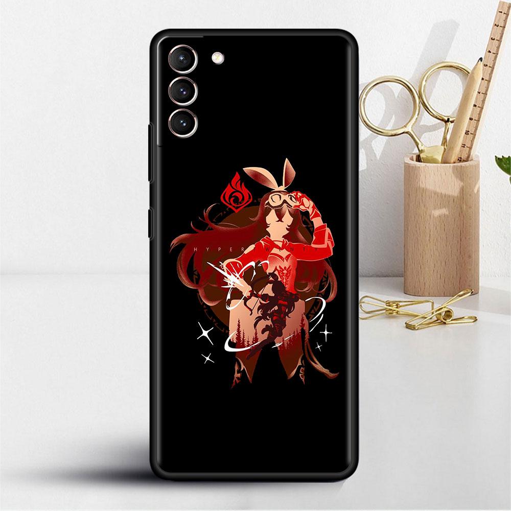 Аниме Genshin Impact Мягкий чехол для Samsung Galaxy S22 S20 FE S21 S10 S9 Plus S8 Note 20 Ultra 10 Lite Чехол для телефона