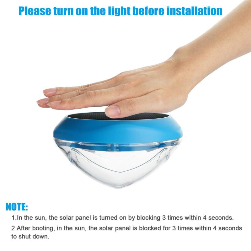 Солнечная светодиодная лампа RGB для открытого сада, пруда, бассейна, плавающая водонепроницаемая лампа Ipx6