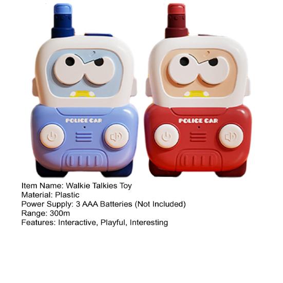 Kids Walkie Talkies Mini Cartoon Vehicles Walkie Talkies for 45725 Year Old Boys Girls Interactive Outdoor Game 2 Way
