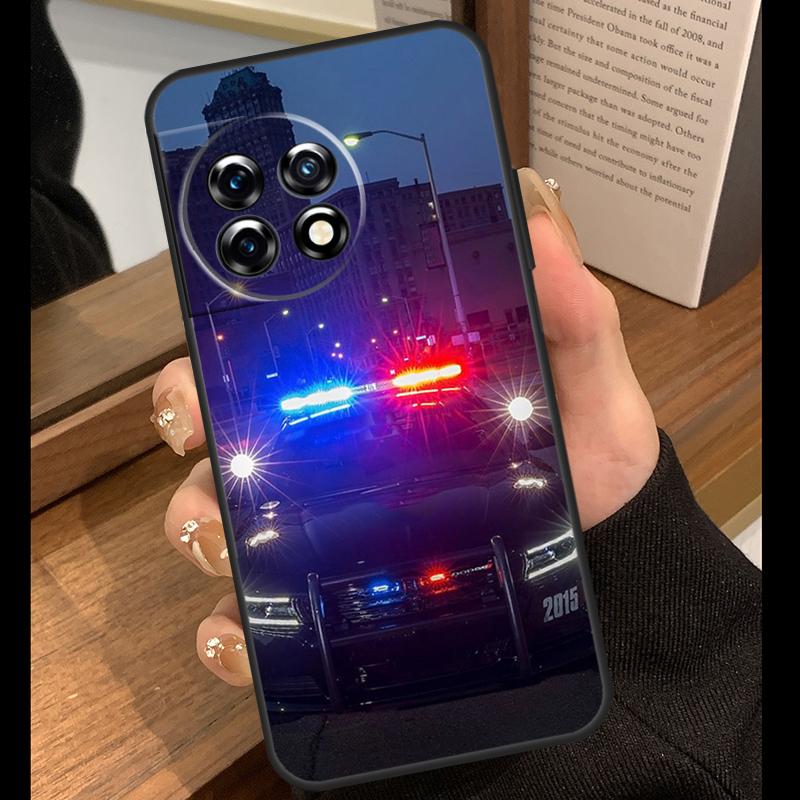 Police Cars Light At Night Case For OnePlus Nord 5 CE 2 3 4 Lite N20 N30 OnePlus 15 R 13R 12R 10T 13T 10 11 12 13 Cover